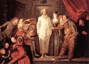 WATTEAU, Antoine Italian Comedians21 Norge oil painting reproduction